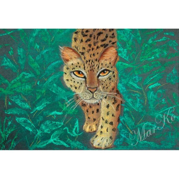 Картина с леопардом