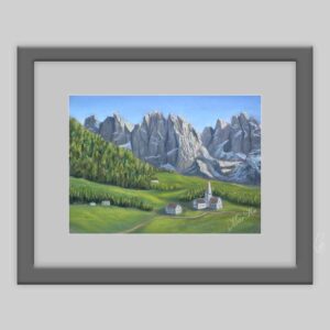 Картина в раме Доломитовые Альпы